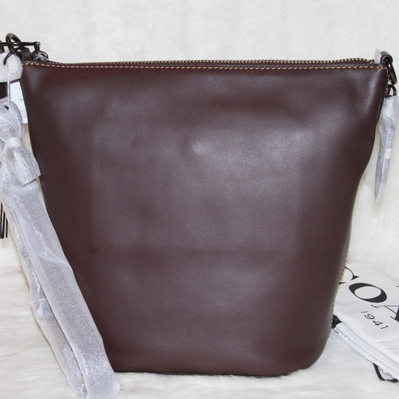 COACH Designer Bag Original Archive Duffle Leather Shoulder Crossbody - Picture 2 of 13